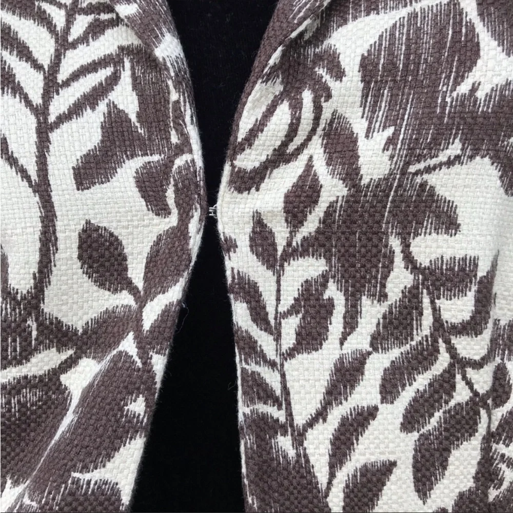 Jones Wear Leaf‎ Print Cotton Skirt Suit